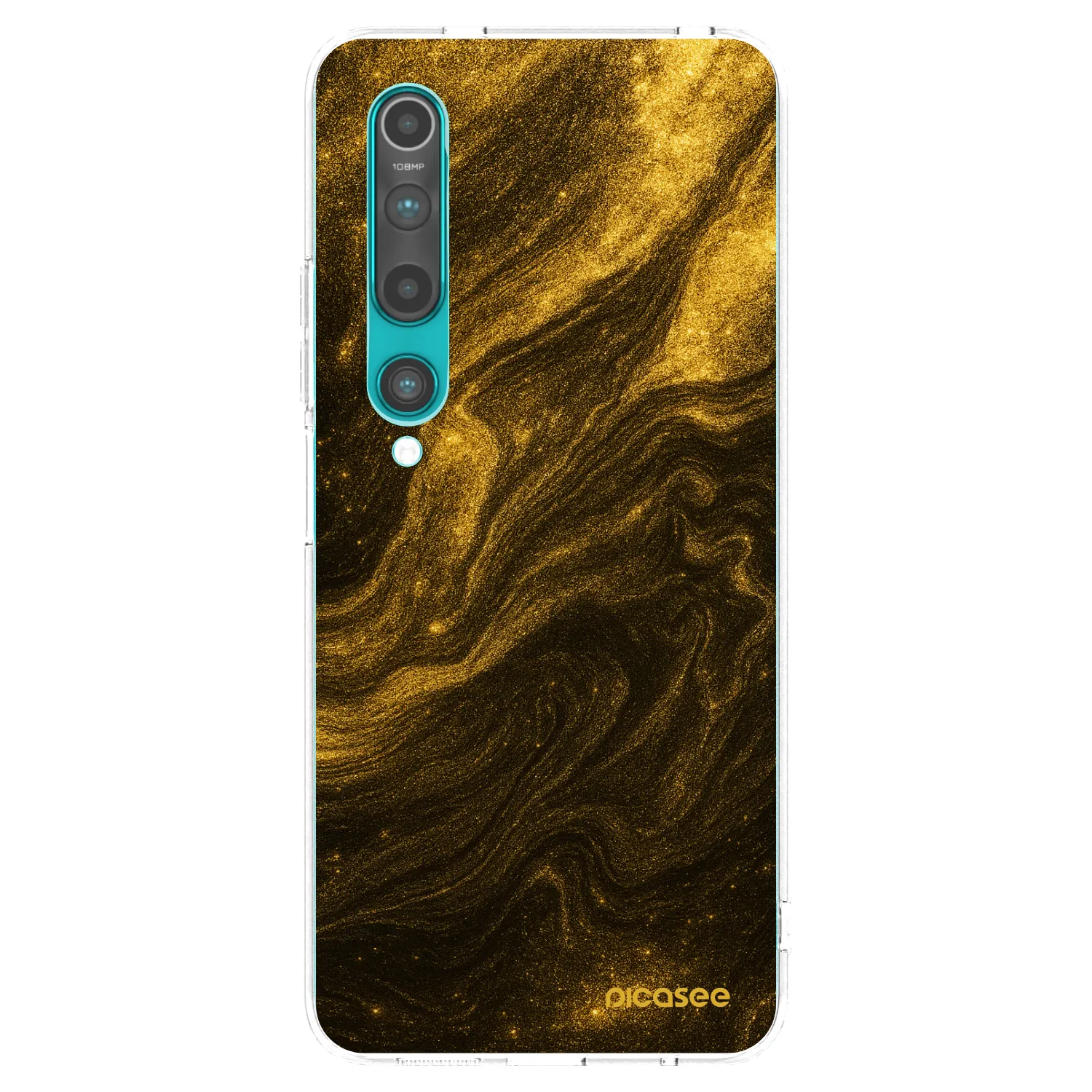 Picasee silikonový průhledný obal pro Xiaomi Mi 10 - Černá
