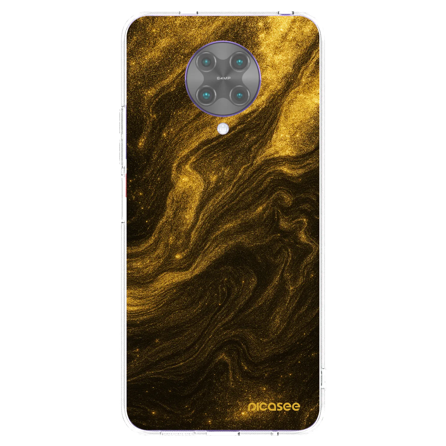 Picasee silikonový průhledný obal pro Xiaomi Poco F2 Pro - Černá