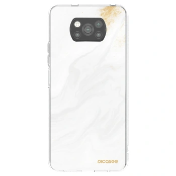 Picasee silikonový černý obal pro Xiaomi Poco X3 - Bílá