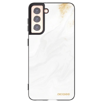 Picasee silikonový černý obal pro Samsung Galaxy S21 5G G991B - Bílá