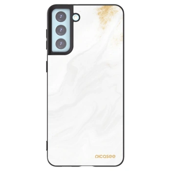 Picasee silikonový černý obal pro Samsung Galaxy S21+ 5G G996F - Bílá