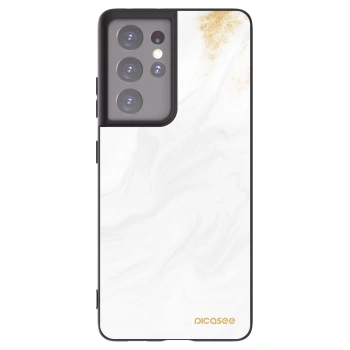 Picasee silikonový černý obal pro Samsung Galaxy S21 Ultra 5G G998B - Bílá
