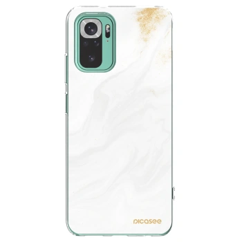 Picasee silikonový průhledný obal pro Xiaomi Redmi Note 10 Pro - Bílá