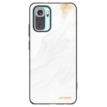 Picasee silikonový černý obal pro Xiaomi Redmi Note 10 Pro - Bílá