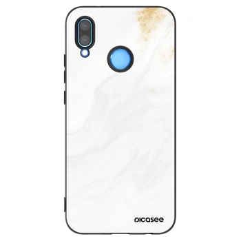 Picasee silikonový černý obal pro Huawei P20 Lite - Bílá