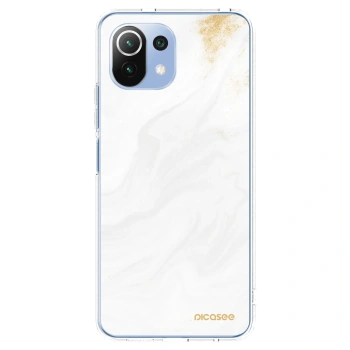 Picasee silikonový průhledný obal pro Xiaomi Mi 11 Lite - Bílá
