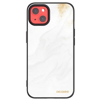 Picasee silikonový černý obal pro Apple iPhone 13 - Bílá