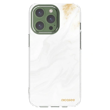 Picasee silikonový průhledný obal pro Apple iPhone 13 Pro - Bílá