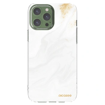 Picasee silikonový průhledný obal pro Apple iPhone 13 Pro Max - Bílá