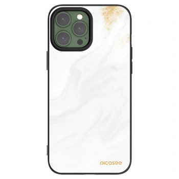 Picasee silikonový černý obal pro Apple iPhone 13 Pro Max - Bílá