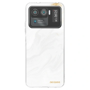 Picasee silikonový průhledný obal pro Xiaomi Mi 11 Ultra - Bílá
