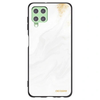 Picasee silikonový černý obal pro Samsung Galaxy A22 A225F 4G - Bílá