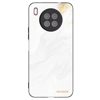Picasee silikonový černý obal pro Huawei Nova 8i - Bílá