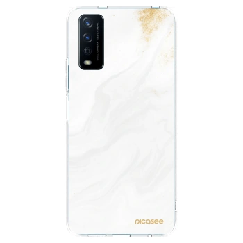 Picasee silikonový průhledný obal pro Vivo Y11s - Bílá