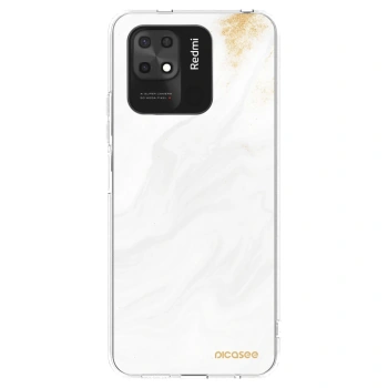 Picasee silikonový průhledný obal pro Xiaomi Redmi 10C - Bílá