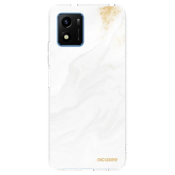 Picasee silikonový průhledný obal pro Vivo Y01 - Bílá