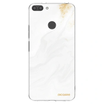 Picasee silikonový průhledný obal pro Huawei P Smart - Bílá