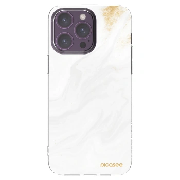 Picasee silikonový průhledný obal pro Apple iPhone 14 Pro Max - Bílá