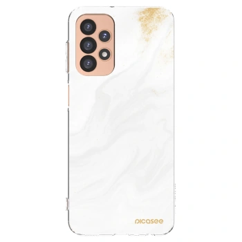 Picasee silikonový průhledný obal pro Samsung Galaxy A23 A236B 5G - Bílá