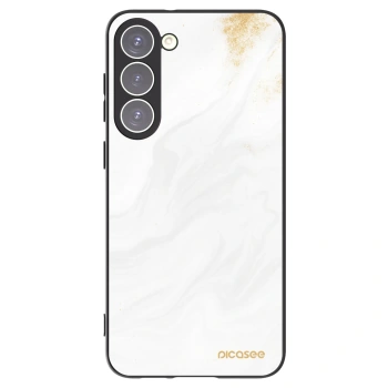 Picasee silikonový černý obal pro Samsung Galaxy S23+ 5G - Bílá