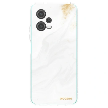 Picasee silikonový průhledný obal pro Xiaomi Poco X5 - Bílá