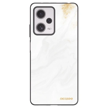 Picasee silikonový černý obal pro Xiaomi Redmi Note 12 Pro+ 5G - Bílá