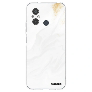 Picasee silikonový průhledný obal pro Xiaomi Redmi 12C - Bílá