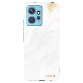 Picasee silikonový průhledný obal pro Xiaomi Redmi Note 12 4G - Bílá