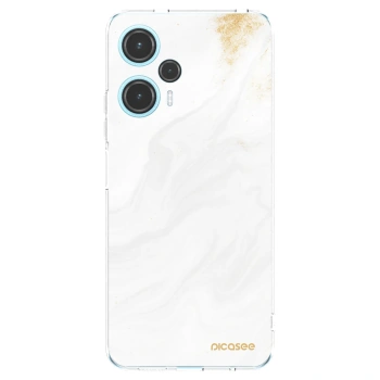 Picasee silikonový průhledný obal pro Xiaomi Poco F5 - Bílá