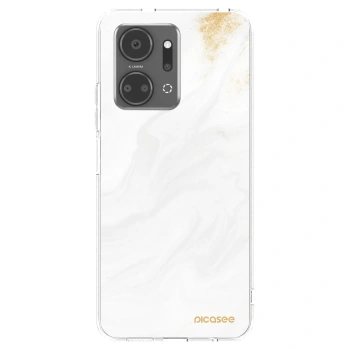 Picasee silikonový průhledný obal pro Honor X7a - Bílá