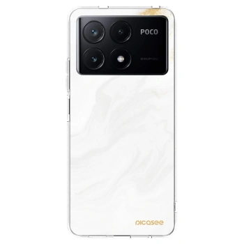 Picasee silikonový průhledný obal pro Xiaomi Poco X6 Pro - Bílá