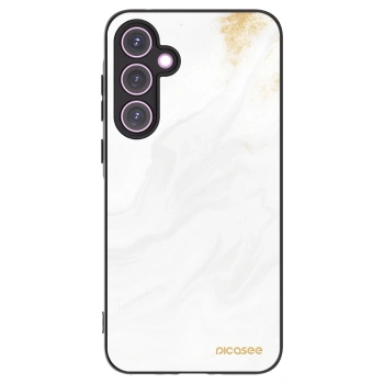 Picasee silikonový černý obal pro Samsung Galaxy A35 5G A356B - Bílá