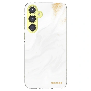 Picasee silikonový průhledný obal pro Samsung Galaxy A35 5G A356B - Bílá