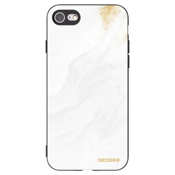Picasee silikonový černý obal pro Apple iPhone 8 - Bílá