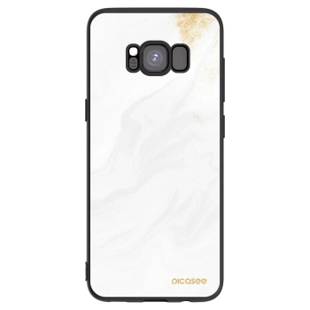 Picasee silikonový černý obal pro Samsung Galaxy S8 G950F - Bílá