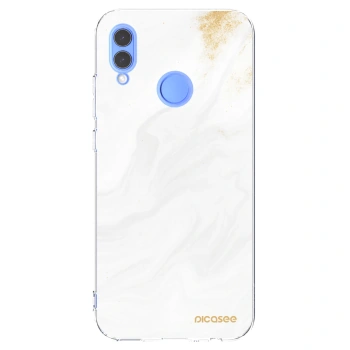 Picasee silikonový průhledný obal pro Honor 10 Lite - Bílá