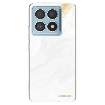 Picasee silikonový průhledný obal pro Xiaomi 14T Pro - Bílá