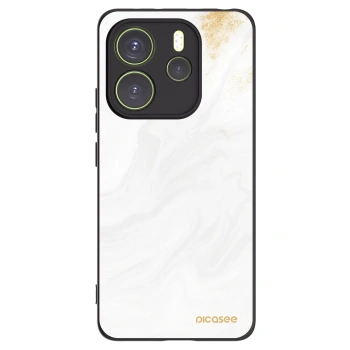 Picasee silikonový černý obal pro Xiaomi Redmi Note 14 4G - Bílá