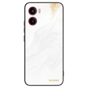 Picasee silikonový černý obal pro Motorola Moto G05 - Bílá