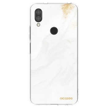 Picasee silikonový průhledný obal pro Xiaomi Redmi 7 - Bílá