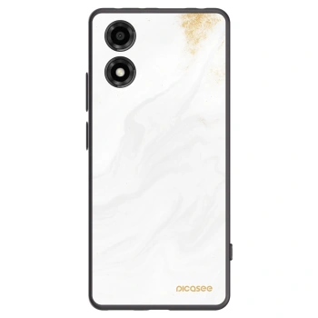 Picasee silikonový černý obal pro Motorola Moto E14 - Bílá