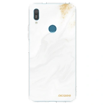 Picasee silikonový průhledný obal pro Huawei Y6 2019 - Bílá