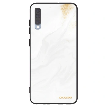 Picasee silikonový černý obal pro Samsung Galaxy A70 A705F - Bílá
