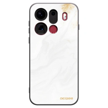 Picasee silikonový černý obal pro OPPO Find X9 Pro - Bílá