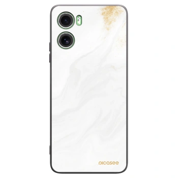 Picasee silikonový černý obal pro Motorola Moto G06 - Bílá