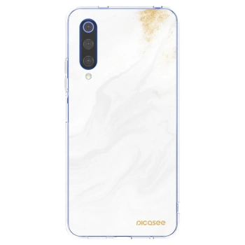 Picasee silikonový průhledný obal pro Xiaomi Mi 9 SE - Bílá