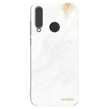 Picasee silikonový průhledný obal pro Honor 20 Lite - Bílá