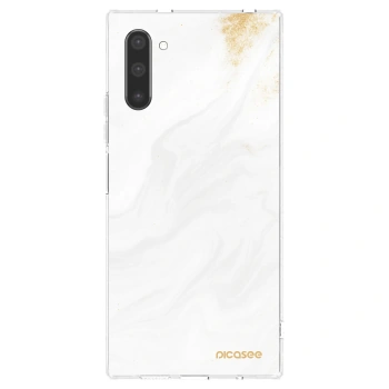 Picasee silikonový průhledný obal pro Samsung Galaxy Note 10 N970F - Bílá
