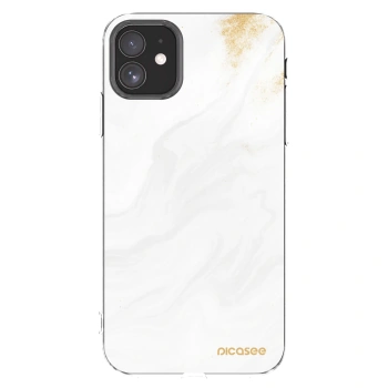 Picasee silikonový průhledný obal pro Apple iPhone 11 - Bílá