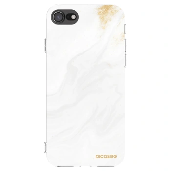 Picasee silikonový průhledný obal pro Apple iPhone 8 - Bílá